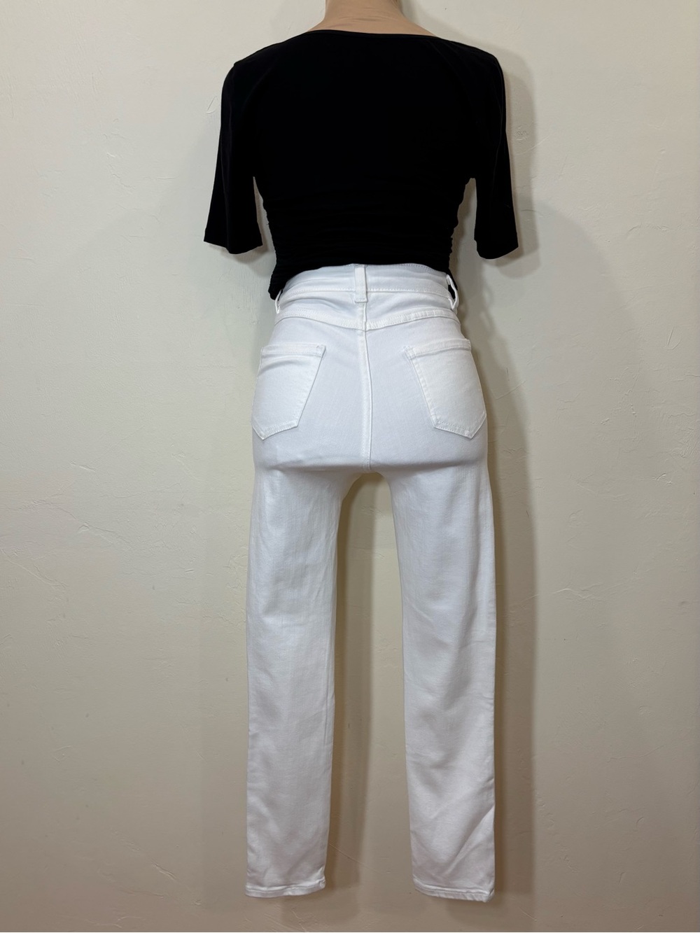 NEW Universal Standard Seine High Rise Skinny Jeans in White, Size 00 - Picture 2 of 10